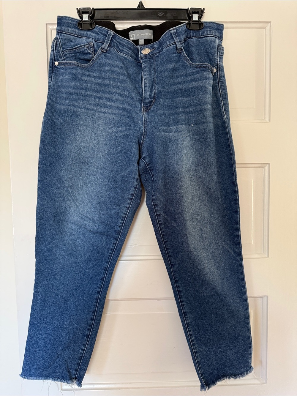 Wit & Wisdom Blue Cropped High-Rise Women's Jeans - Size 16P